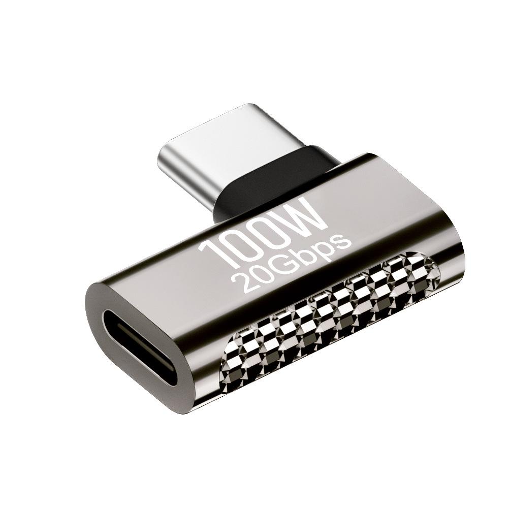 

Адаптер Fonken 100 Вт USB3.2 OTG Type C, 20 Гбит/с, передача данных из цинкового сплава, быстрая зарядка, видеоразъем 8K для телефона, планшета Type C серебряный