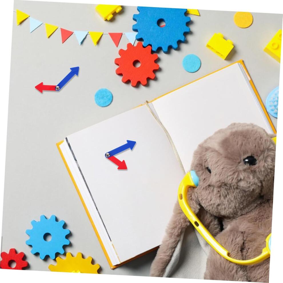 10Sätze Uhrzeiger für Lehrer - Drehbare Uhrzeiger zur Zeitmessung und Mathematik, Lernspielzeug für Kinder, 10 Teile