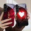 Brilliant Flame Rose For Samsung Galaxy S26 Ultra S25 Edge S24 FE S23 Plus S22 S21 S20 S22+ S24+ S25+ Black Glass Phone Case