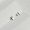 S925 Geometric Crushed Silver Beads for DIY Bracelets & Necklaces