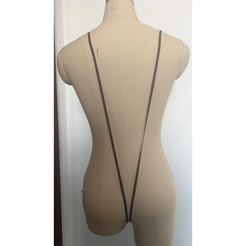 Men's strap-on adjustable one-piece thong men's underwear T-pants U-convex bag design men's sex underwear