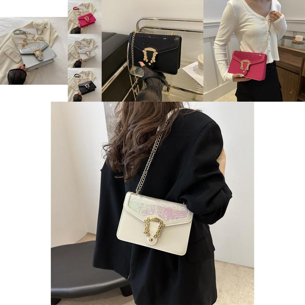 Stylish Chain Shoulder Bag For Women Trendy Small Square Bag With Multiple Colors