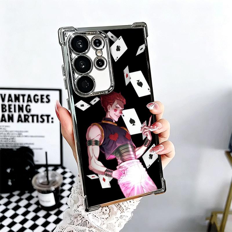 Hunter X-Hunters Hisoka Soft Phone Case For Samsung Galaxy S26 Ultra S25 Edge S24 FE S23 Plus S22 S21 + S20 Plating Anti-Fall Fu