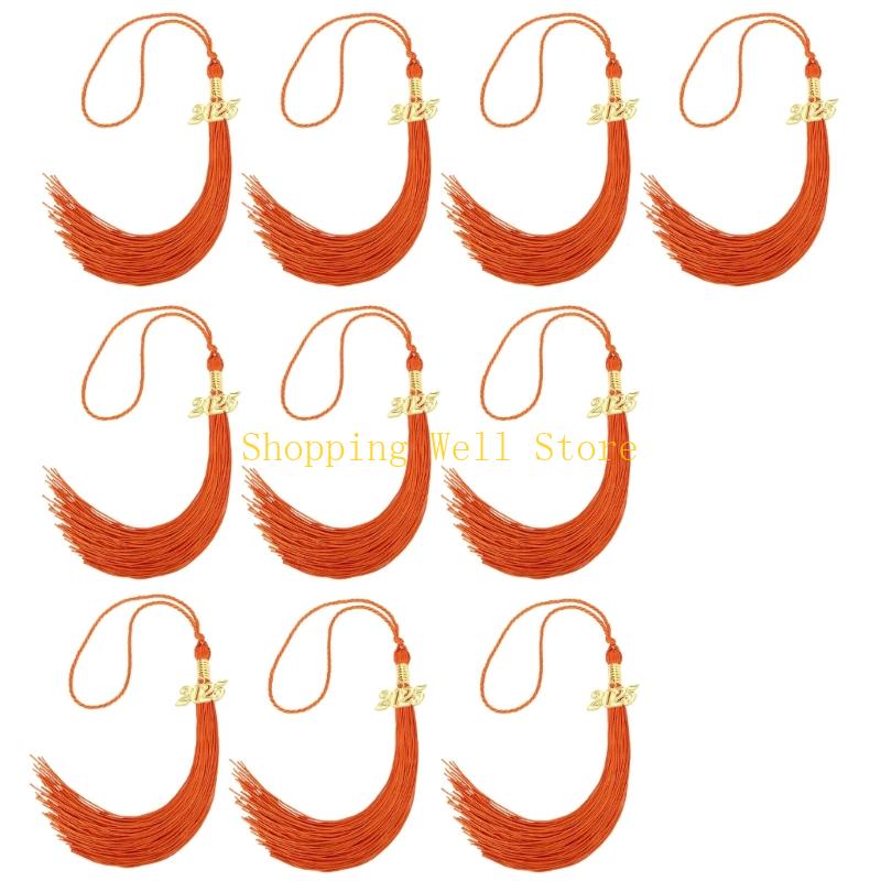 KX4B 10Pcs Class of 2025 Graduation Hat Tassels Graduation Hat Tassels For Graduates