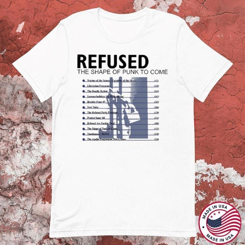 

Refused The Shape Of Punk To Come Cover Cotton White T Shirt S-5XL TR709 Unisex T-Shirt M
