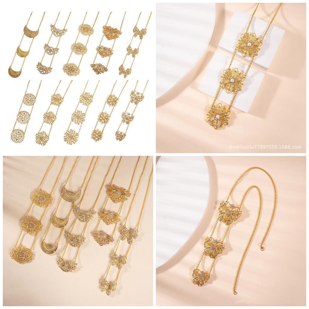 Muslims Cultural Brooch Pin Zinc Alloy Butterfly Badge For Traditional Occasions Southeast Asian Style Accessories