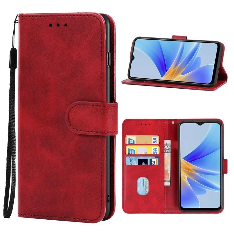 

Шкіряний чохол для телефону OPPO A17 For OPPO A17 синій