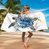 1Pc Sea Turtle Beach Towel Quick-Drying Super Absorbent Suitable For Swimming Beach Pool Gym Family Travel Gift For Friends