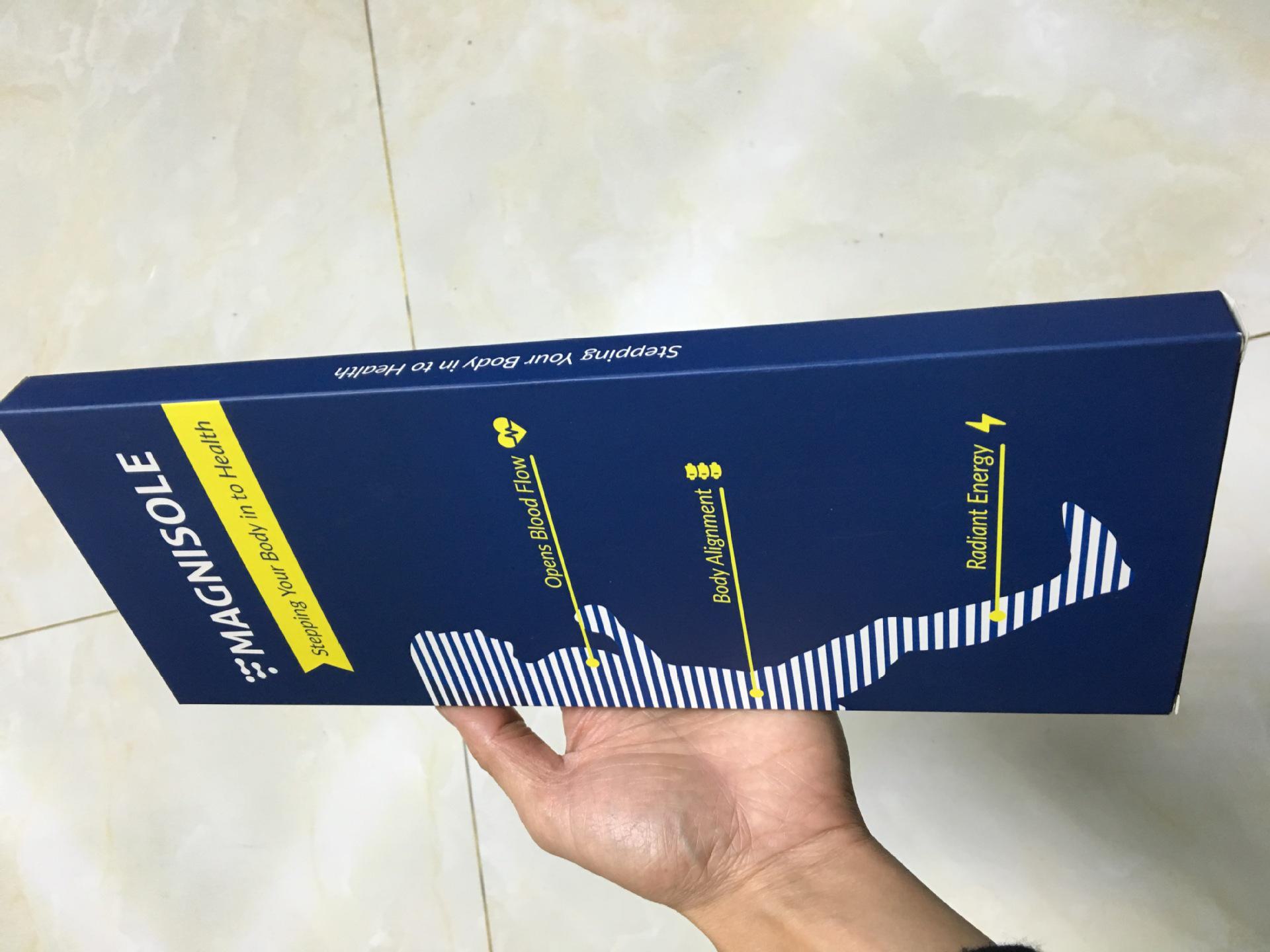 

Магнітна масажна устілка для акупунктурної точки Юнцюань - Унісекс терапевтична устілка для стоп з гальковим дизайном English color box 1 yuan (without insole)