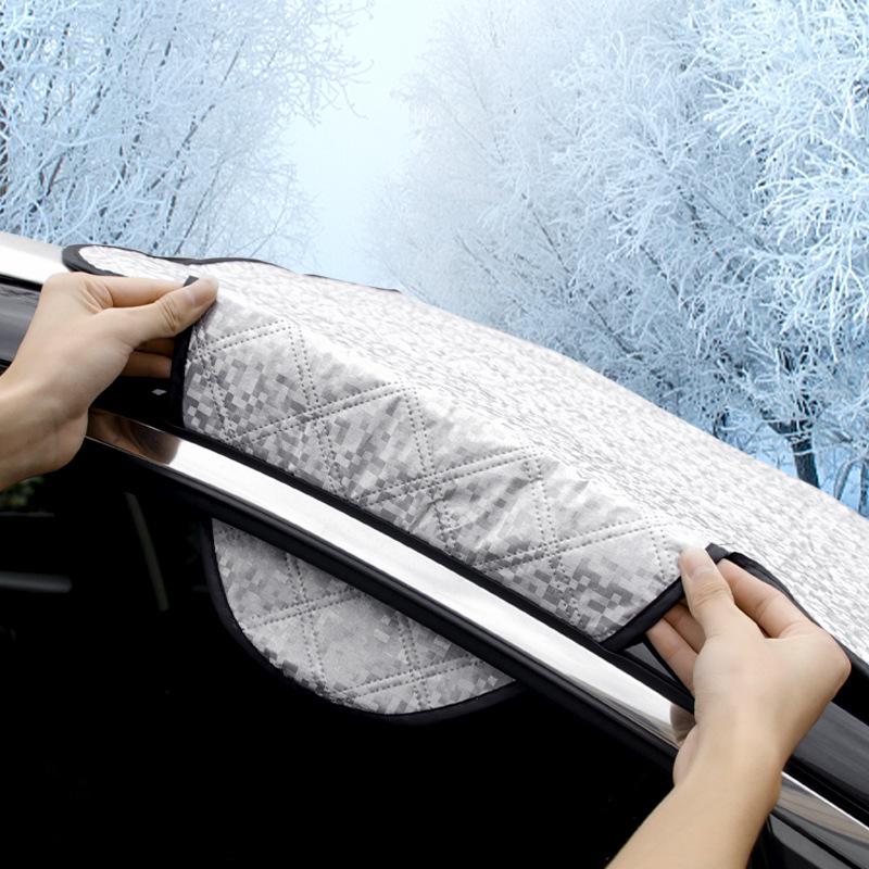Magnetic Car Sunshade - Insulated Aluminum Windshield Snow Shield