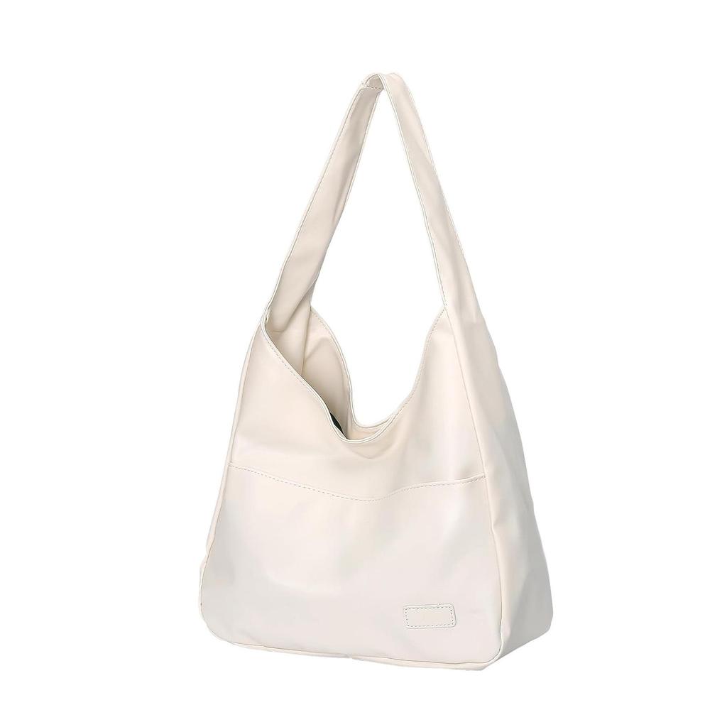 Large Capacity Soft Leather Tote - 2025 Spring/Summer Commuting & Versatile Single Shoulder Bag for College Women
