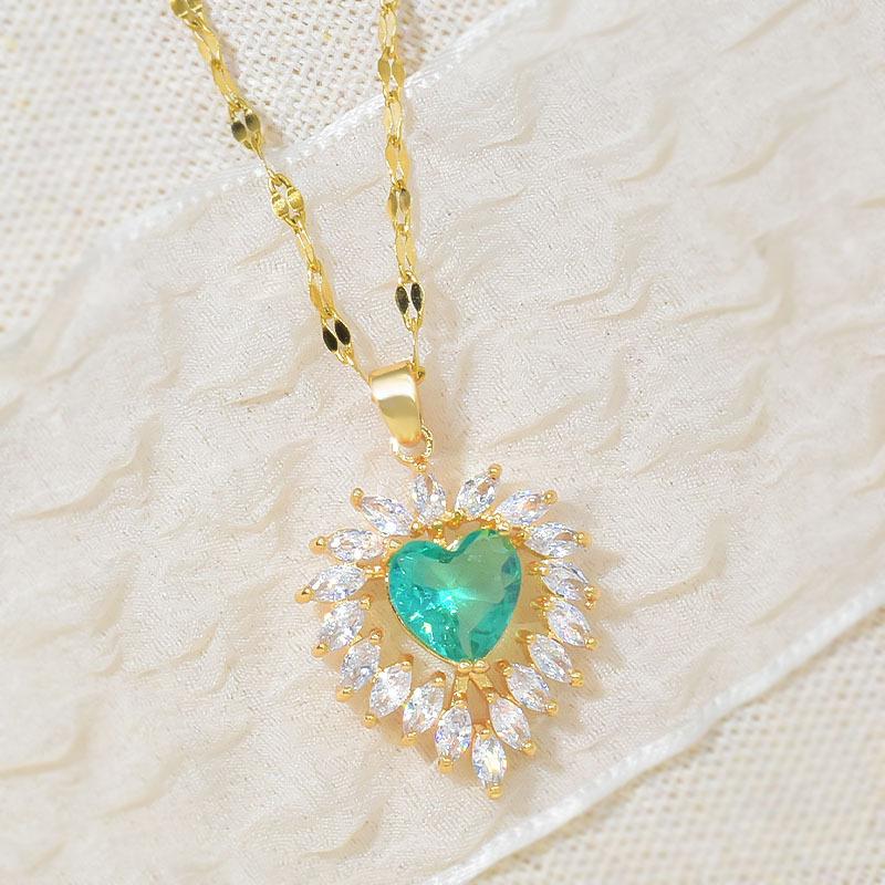 Small Feather Necklace Ethnic Style Retro Versatile Women'S Collarbone Chain Inlaid With Precious Stones Exquisite Jewelry