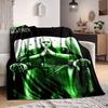 1pc The Matrix Flannel Throw Blanket - HD Printed Lightweight Soft Warm All-Season Blanket for Sofa, Bed, Travel, Camping 004