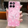 Etui Na Motorola Edge 70 Fusion Przezroczyste Luksusowe Modne Motyl Kwiaty Miękki TPU Silikonowy Pokrowiec Na Telefon dla Edge70 Fusion Zderzak