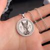 New Retro Archangel Michael Necklace Men's Long Necklace