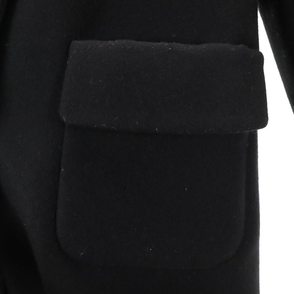 LAPIS LUCE PER BEAMS Cashmere Blend Stainless Collar Coat 36 Black Women Used