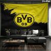 Borussia Custom Name Wall Tapestry Aesthetic Wall Hanging Printed Fabric Blanket Decorative Tapestries for Bedroom Living Room Home Decor