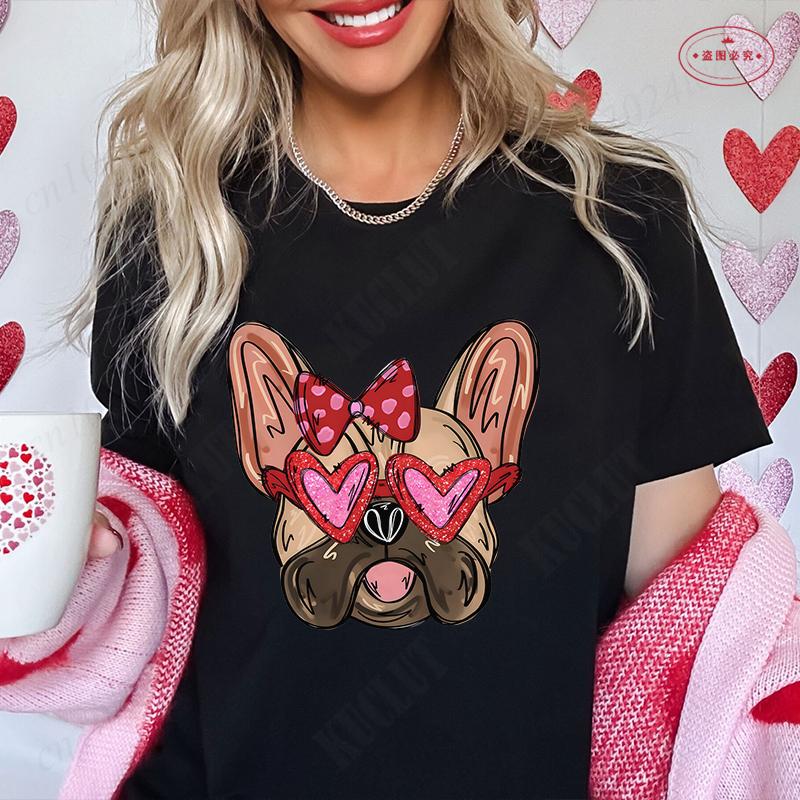 French Bulldog Unisex T Shirt Fashion Dog Graphic Tops Summer Short Sleeve Tees Harajuku Streetwear Aesthetic Female Clothing