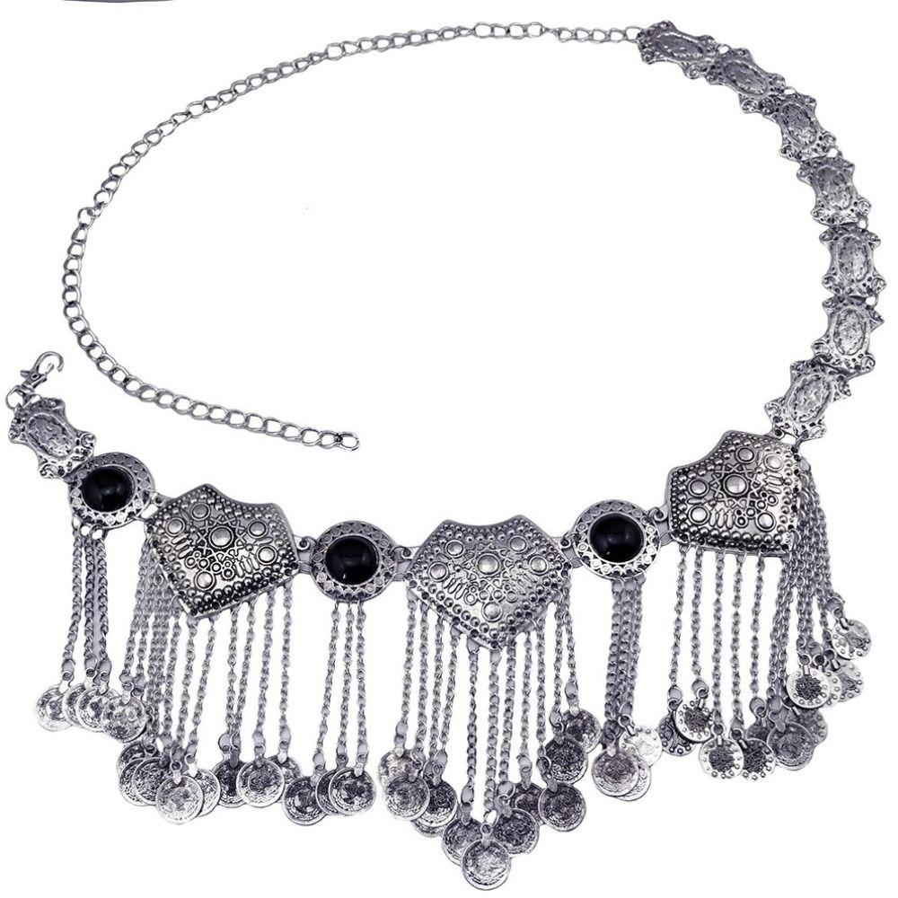 Afghan Pattern Waist Belly Chains Gypsy Boho Body Jewelry Waist Chain Belt Cultural Events