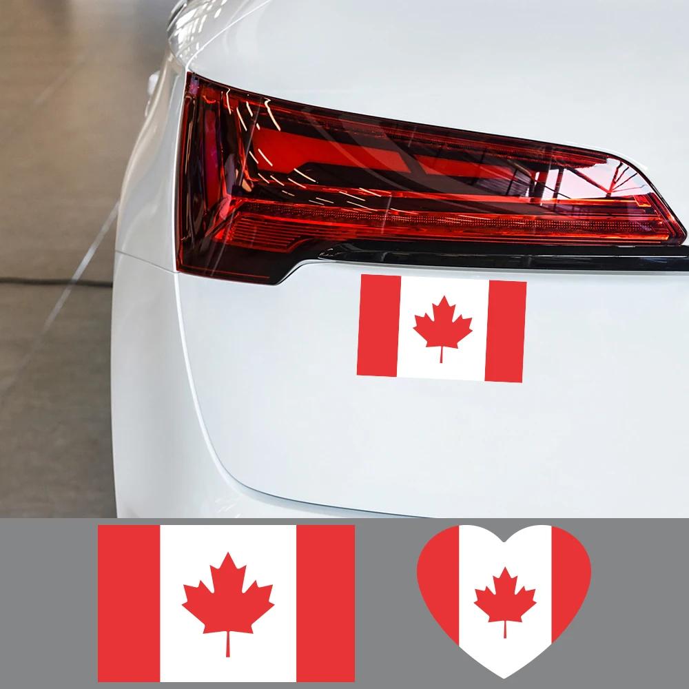 1set Various Canadian Flag Styling Sticker Leaf Red&White Car Stickers Decal History National Symbol of Canada Auto Accessories