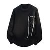 Solid Color for Men in Autumn and Winter Warm Loose Pullover Sweaters for Men with Strappy Round Neck Fashionable Tops