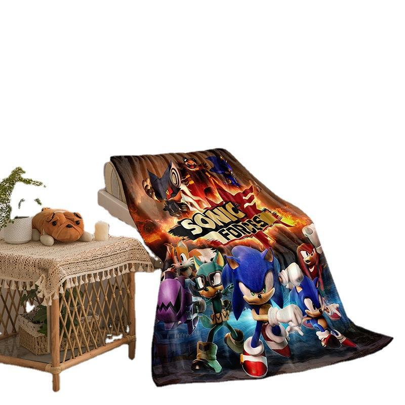 Cartoon Sonic Series Double-Sided Flannel 3D Digital Printing Blanket Blanket