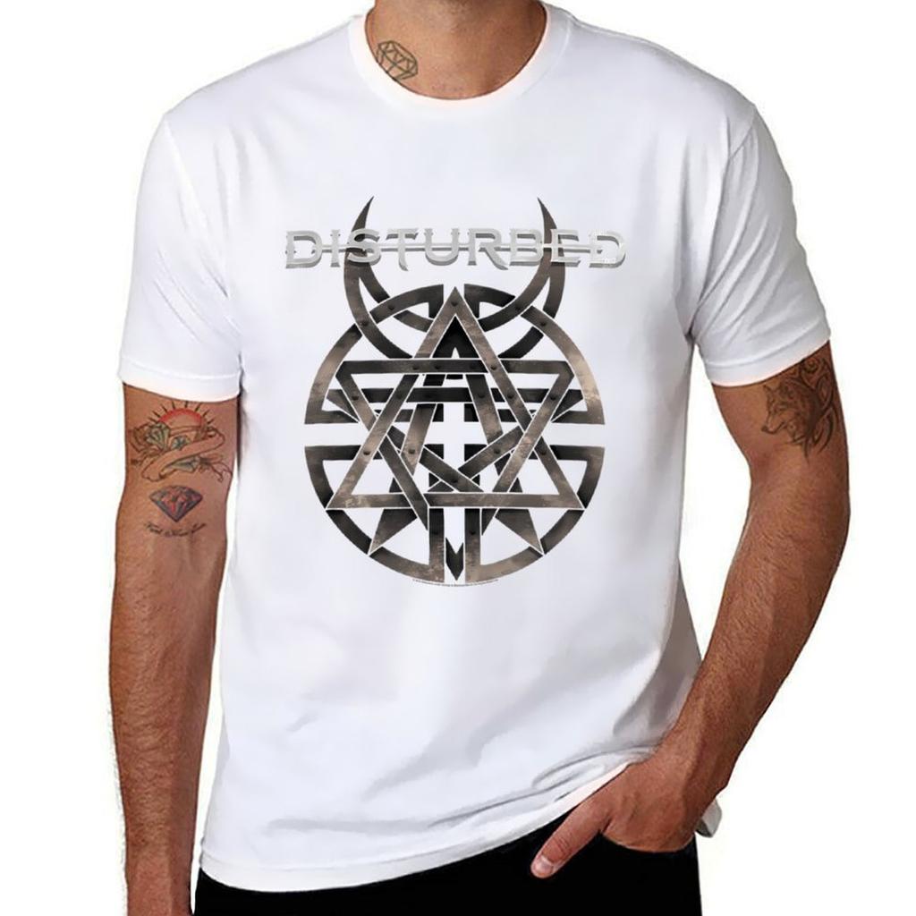 Disturbed logo T-Shirt man t shirts graphic man t shirt luxury man graphic t shirt T-Shirt