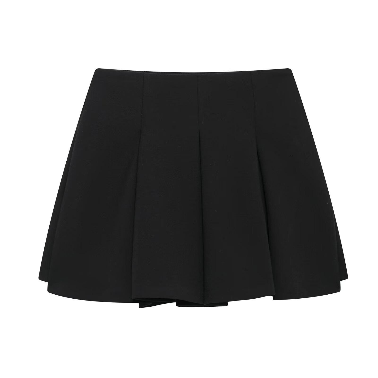 

Весна 2025 Женский европейско-американский комплект жилет в стиле рубашки и мини-юбка Large