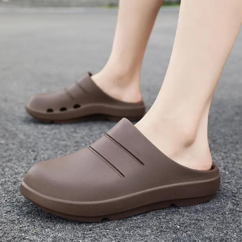 Fashion Men Slippers Couples Garden Clog Women Water Proof Chef Shoe Comfortable Sandal Slippers For Pet Workers Outdoor Fishing Shoes