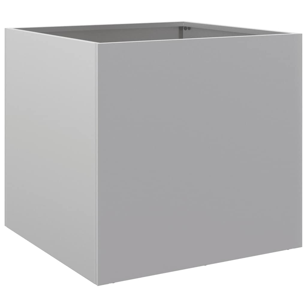 Vidaxl Planters, 2 Pcs, Silver, 49X47X46 Cm, Galvanized Steel