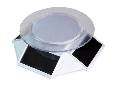 Platz Solar Drehteller 120 Weiß B145 x T157 x H37mm Tischdurchmesser Tragfähigkeit 200g oder weniger Ausstellungszubehör (Drehen 80mm, 120mm) PMM-12wh