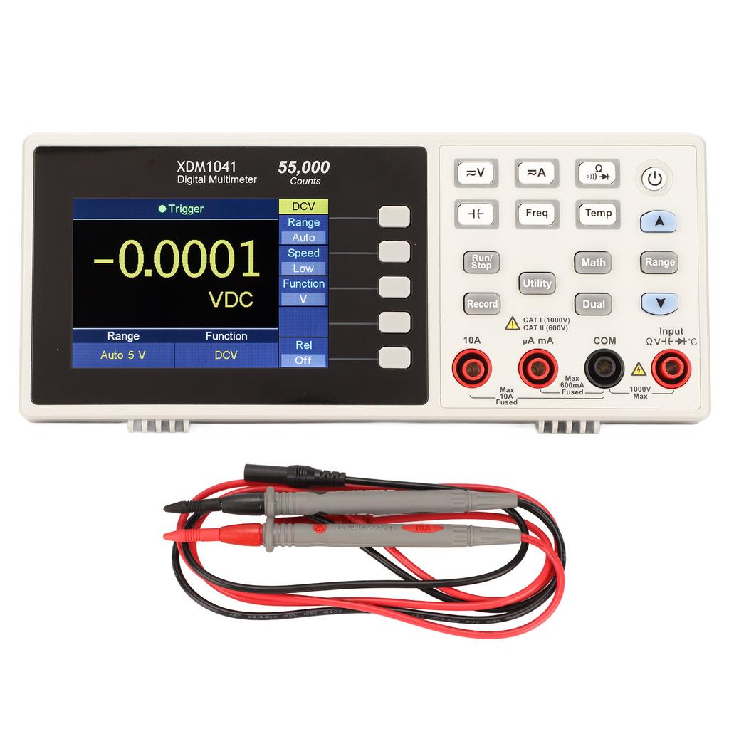 Multimetr Przenośny Biurkowy LCD 55000 Zliczeń Zapis Danych Multimetr Cyfrowy AC 90‑240V Wtyczka UK