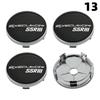 4PCS OD 58MM/60MM/63MM/65MM Cap For Rims SSR XXR Emblem Wheel Center Cap Sport Car Logo Wheel Cover Hub caps