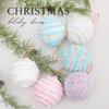 8CM Macaron Color Foam Christmas Ball Set - Creative Holiday Decorations