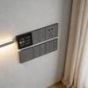 Comutator Inteligent pentru Cameră de Hotel cu Graffiti: Sticlă cu senzație naturală pe piele, Control de la distanță, Instalare rapidă.