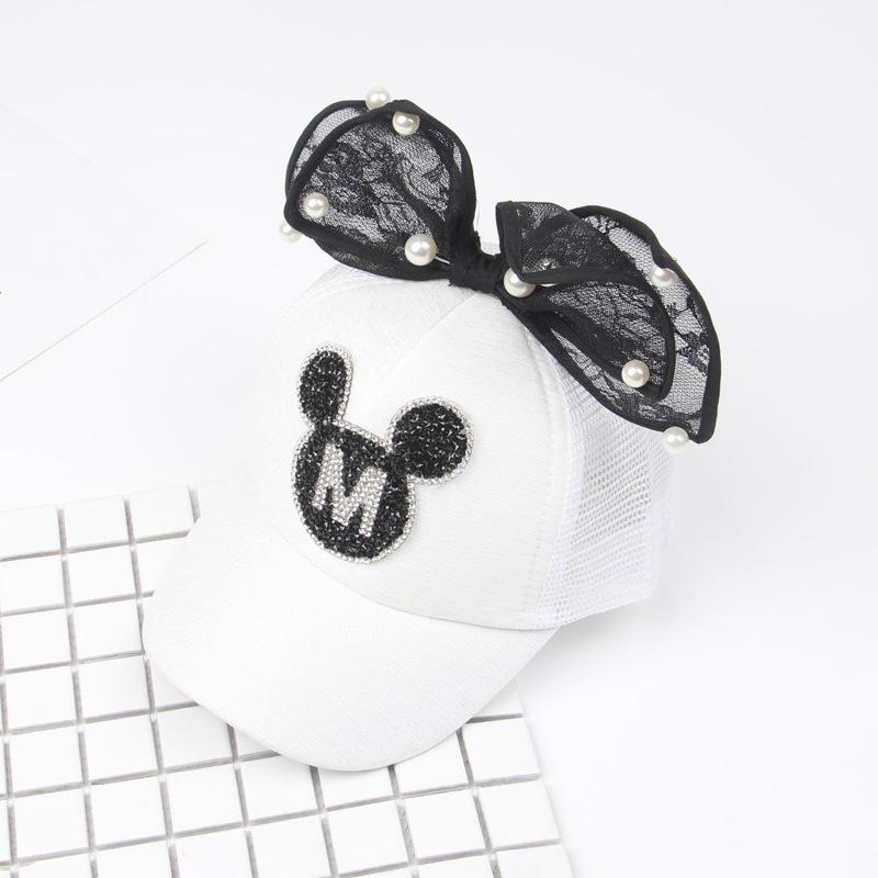 Dětská baseballová čepice s králičími ušima a flitry - Stylová sluneční clona pro chlapce a dívky