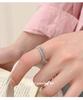 Cui Yan S925 Sterling Silver Korean Lace Flower Ring: Retro, Fashionable, Adjustable, Niche Design for Women
