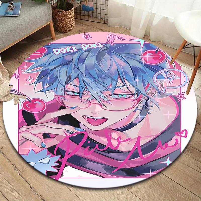 Alien Stage Round Area Rug,Carpet Rug for Living Room Bedroom Sofa Playroom Decor,Non-slip Floor Mat