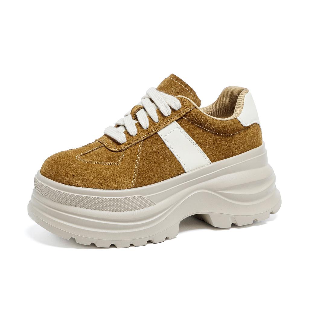 Dad shoes women's autumn new thick-soled heightening German training shoes versatile casual sports shoes single shoes