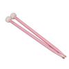 2Pcs Drum Mallet Felt Head Wooden Handle Non Slip Instrument Accessory Set Kit for Playing Pink