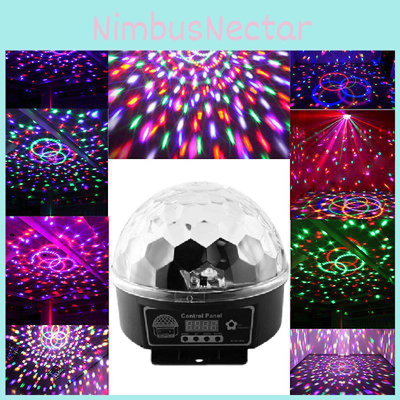 Led Crystal Magic Ball With Remote Control For Ktv Bar Stage And Party Lighting