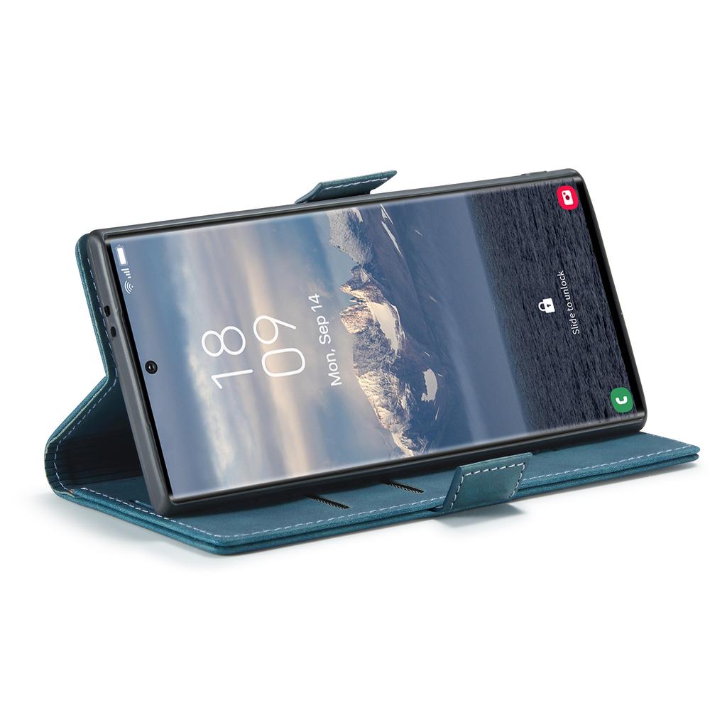 CASEME 013 Series For Samsung Galaxy S25 Ultra Case Card Holder Stand Leather Phone Cover
