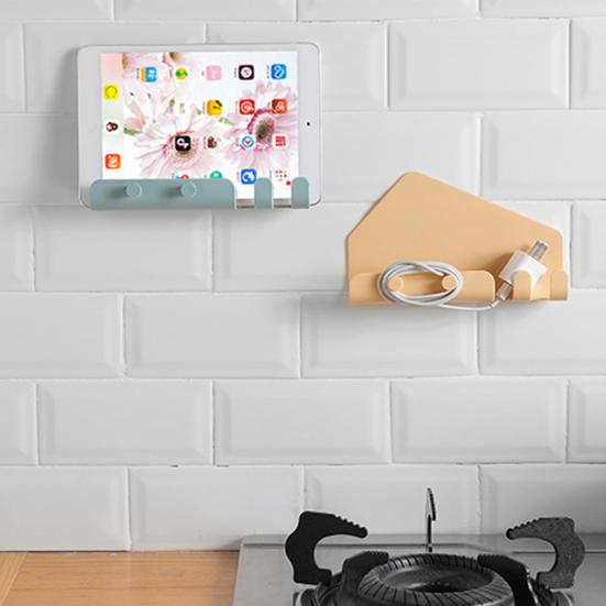 Suport pentru tabletă pentru telefon de acasă Suport pe perete cu cârlig fără urme Suport pentru suport de depozitare