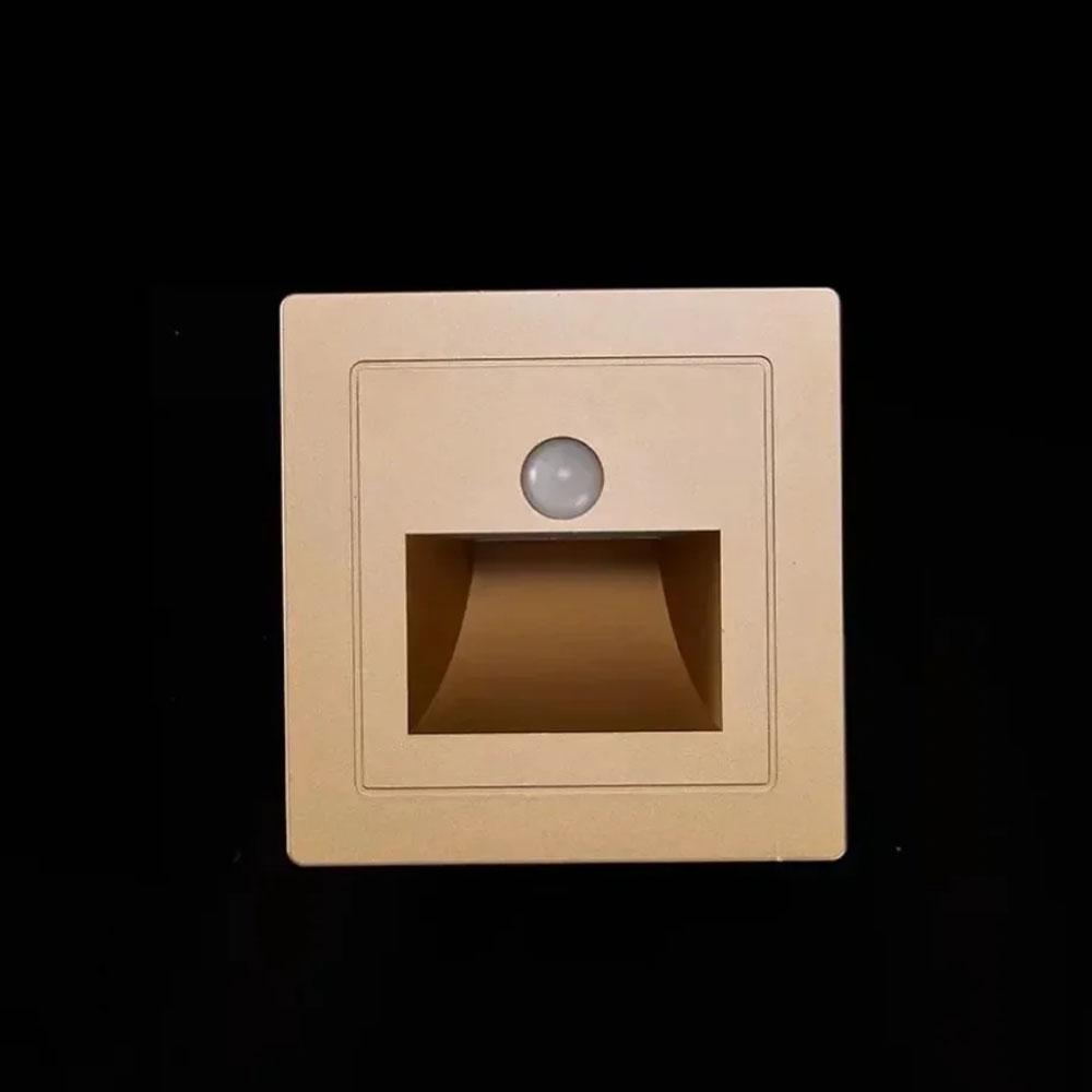 PIR Motion Sensor Wall Lamp Switch Human Body Sensor Footlights  180° Sensor Range for Porch Corridor Corner Stair Lamp
