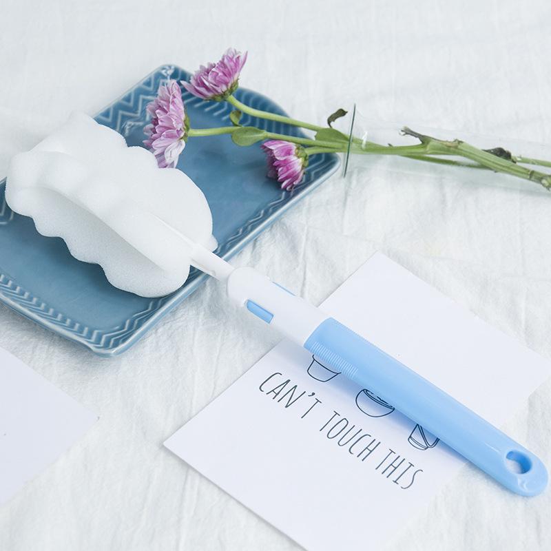 Long Handle Detachable Sponge Cup Cleaning Brush