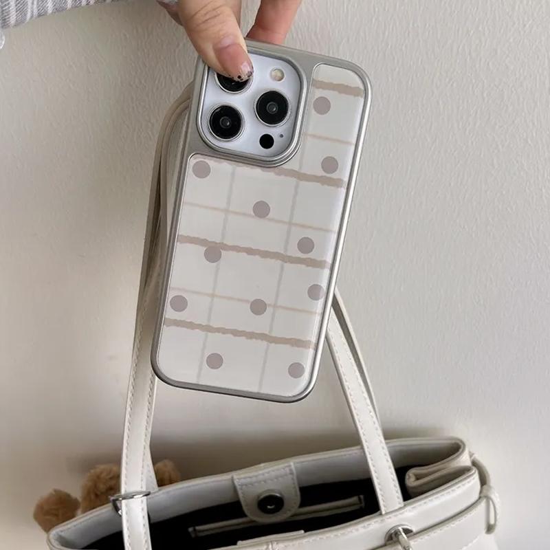 

Корейський INS Трендовий Холодний Сітчастий Хвилястий Пунктирний Сітчастий Смоляний Чохол для Телефону Для iPhone 17 Air 11 12 13 14 15 16 Pro Max Y2k Тверда Преміальна Накладка For iPhone 12