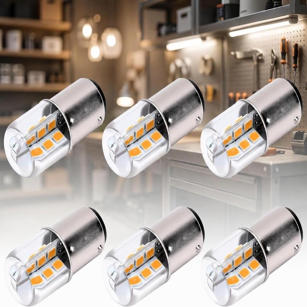6 Pack 3W LED Bulbs AC/DC12V Brake Light Bulbs High Brightness LED Light Bulb  Boat