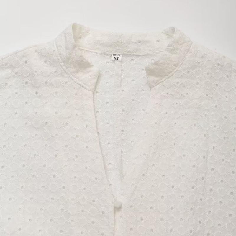 Summer Holiday Hollow Embroidery Dress - European & American Style Women's Street Fashion