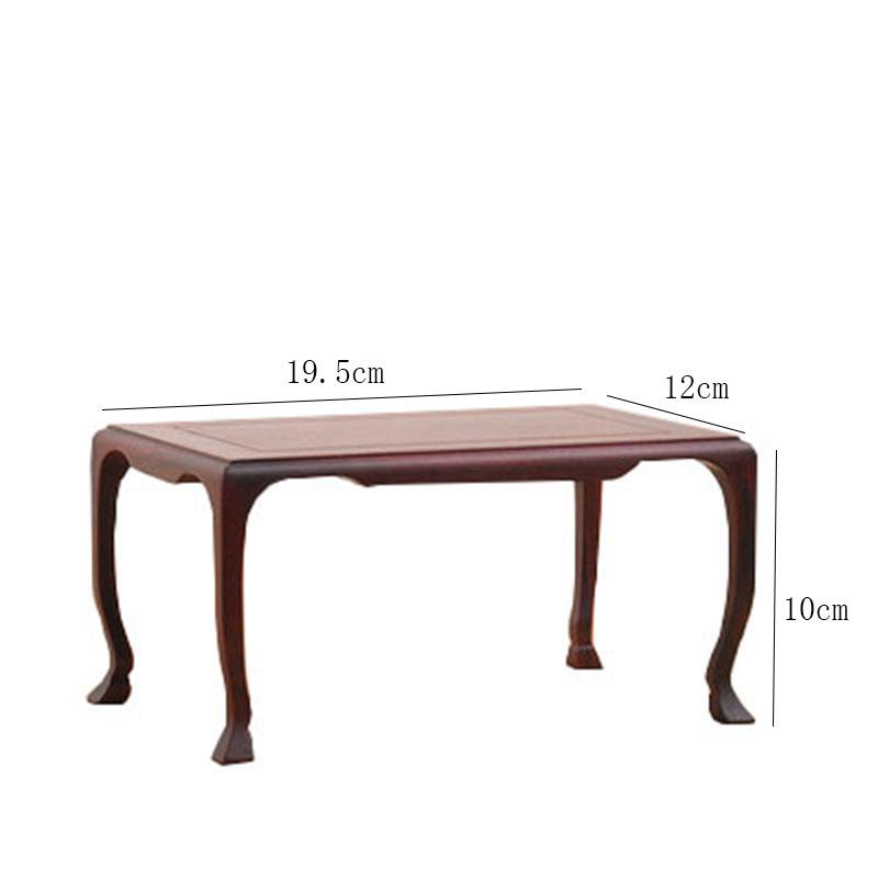 

Red Sandalwood Ming Style Horseshoe Rectangular Rare Stone Tea Pot, Jade Ware, Potted Base, Pure Handmade Mortise and tenon темно-зелений колір