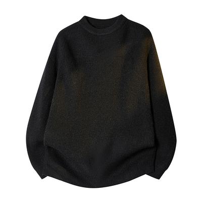 Autumn and Winter Men's Sweater Round Neck Casual Long-sleeved Knitted Base Shirt